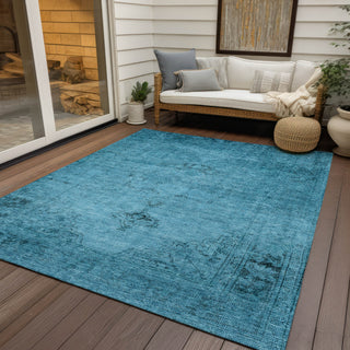 Piper Looms Chantille Oriental ACN658 Blue Area Rug