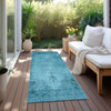 Piper Looms Chantille Oriental ACN658 Blue Area Rug