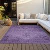 Piper Looms Chantille Oriental ACN658 Purple Area Rug