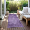 Piper Looms Chantille Oriental ACN658 Purple Area Rug