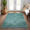 Piper Looms Chantille Oriental ACN658 Teal Area Rug