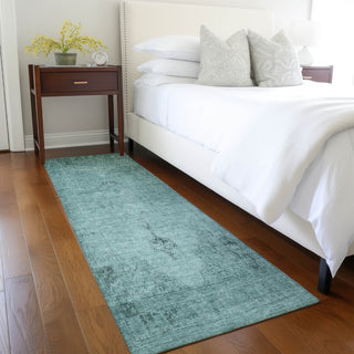 Piper Looms Chantille Oriental ACN658 Teal Area Rug