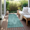 Piper Looms Chantille Oriental ACN658 Teal Area Rug