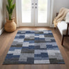 Piper Looms Chantille Geometric ACN659 Blue Area Rug