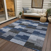 Piper Looms Chantille Geometric ACN659 Blue Area Rug