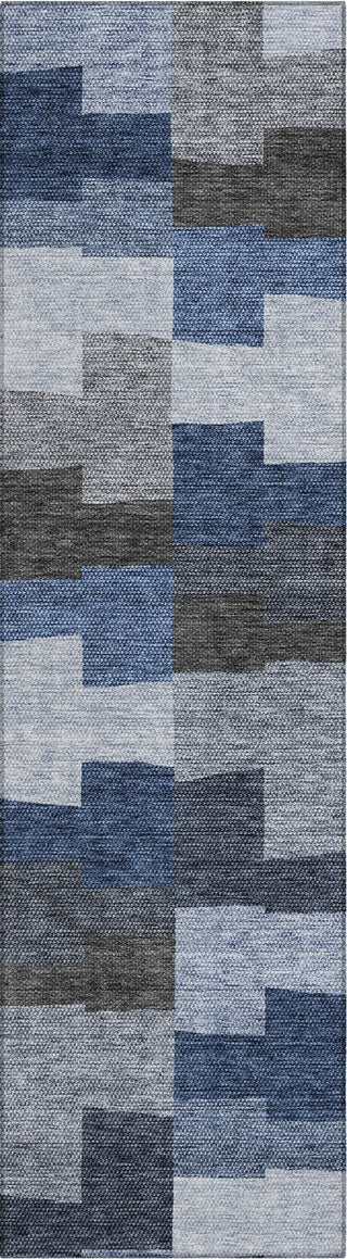 Piper Looms Chantille Geometric ACN659 Blue Area Rug