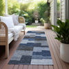 Piper Looms Chantille Geometric ACN659 Blue Area Rug