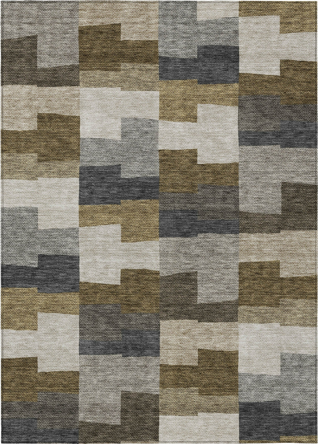 Piper Looms Chantille Geometric ACN659 Brown Area Rug – Incredible Rugs ...