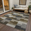 Piper Looms Chantille Geometric ACN659 Brown Area Rug