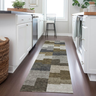 Piper Looms Chantille Geometric ACN659 Brown Area Rug