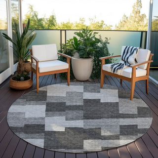 Piper Looms Chantille Geometric ACN659 Gray Area Rug