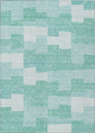 Piper Looms Chantille Geometric ACN659 Teal Area Rug