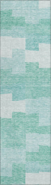 Piper Looms Chantille Geometric ACN659 Teal Area Rug