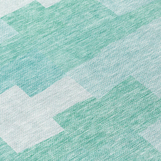 Piper Looms Chantille Geometric ACN659 Teal Area Rug