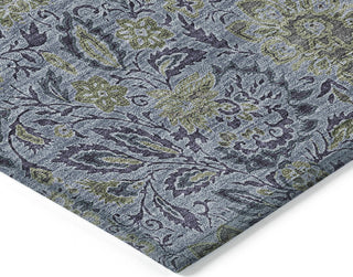 Piper Looms Chantille Floral ACN660 Denim Area Rug