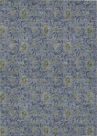 Piper Looms Chantille Floral ACN660 Denim Area Rug