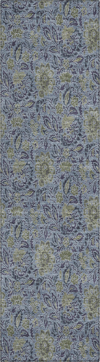 Piper Looms Chantille Floral ACN660 Denim Area Rug