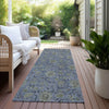 Piper Looms Chantille Floral ACN660 Denim Area Rug