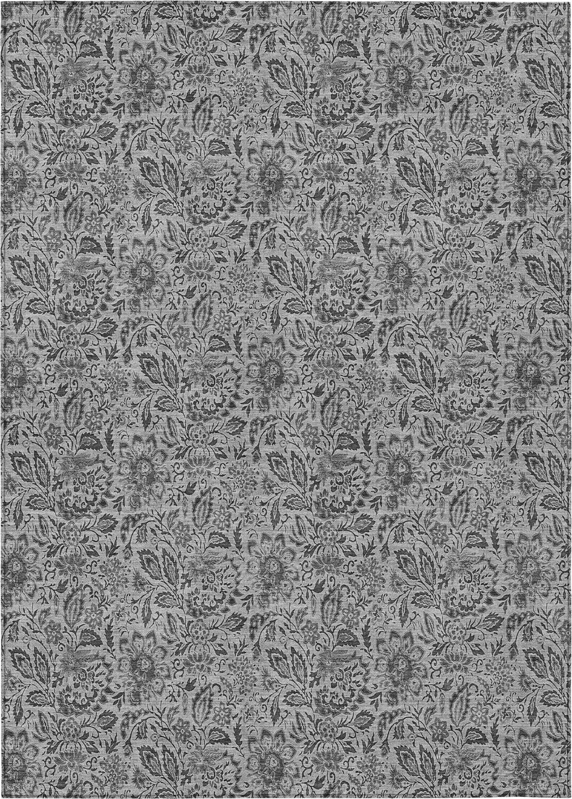 Piper Looms Chantille Floral ACN660 Gray Area Rug