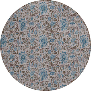 Piper Looms Chantille Floral ACN660 Mocha Area Rug