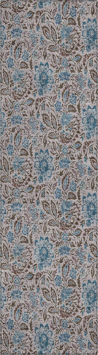 Piper Looms Chantille Floral ACN660 Mocha Area Rug