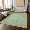 Piper Looms Chantille Floral ACN660 Sage Area Rug Lifestyle Image Feature
