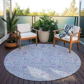 Piper Looms Chantille Floral ACN660 Sky Area Rug