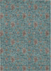 Piper Looms Chantille Floral ACN660 Teal Area Rug