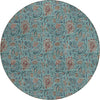 Piper Looms Chantille Floral ACN660 Teal Area Rug