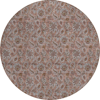 Piper Looms Chantille Floral ACN661 Copper Area Rug