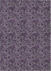 Piper Looms Chantille Floral ACN661 Eggplant Area Rug