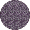 Piper Looms Chantille Floral ACN661 Eggplant Area Rug