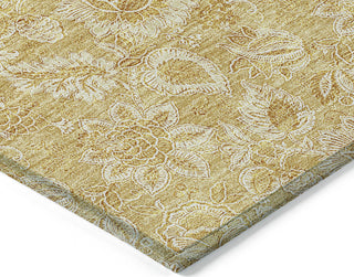 Piper Looms Chantille Floral ACN661 Gold Area Rug