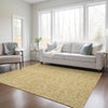 Piper Looms Chantille Floral ACN661 Gold Area Rug