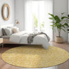 Piper Looms Chantille Floral ACN661 Gold Area Rug