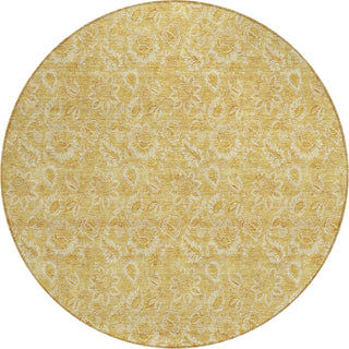 Piper Looms Chantille Floral ACN661 Gold Area Rug