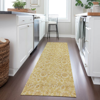 Piper Looms Chantille Floral ACN661 Gold Area Rug