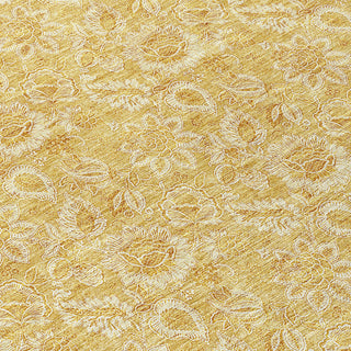 Piper Looms Chantille Floral ACN661 Gold Area Rug