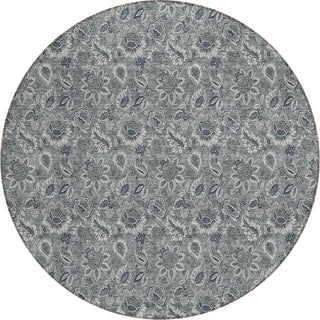 Piper Looms Chantille Floral ACN661 Gray Area Rug