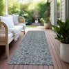 Piper Looms Chantille Floral ACN661 Gray Area Rug