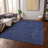 Piper Looms Chantille Floral ACN661 Navy Area Rug Lifestyle Image Feature