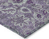 Piper Looms Chantille Floral ACN661 Purple Area Rug