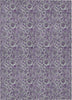 Piper Looms Chantille Floral ACN661 Purple Area Rug