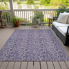 Piper Looms Chantille Floral ACN661 Purple Area Rug