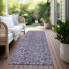 Piper Looms Chantille Floral ACN661 Purple Area Rug