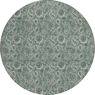 Piper Looms Chantille Floral ACN661 Sage Area Rug