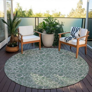 Piper Looms Chantille Floral ACN661 Sage Area Rug