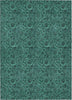 Piper Looms Chantille Floral ACN661 Teal Area Rug