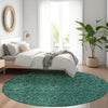 Piper Looms Chantille Floral ACN661 Teal Area Rug
