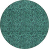 Piper Looms Chantille Floral ACN661 Teal Area Rug